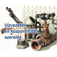 Vízvezeték és központi fűtés szerelő - Szikori Krisztián logó, embléma