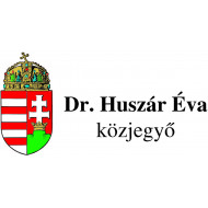 Dr. Huszár Éva Közjegyzői Irodája logó, embléma