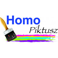 Homo Piktusz Bt. Festék és Háztartási Bolt logó, embléma